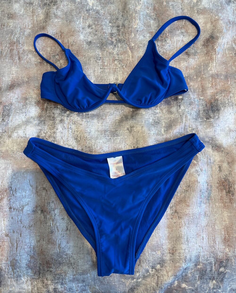 Xhilaration Royal Blue Underwire Bikini Set | Size Small